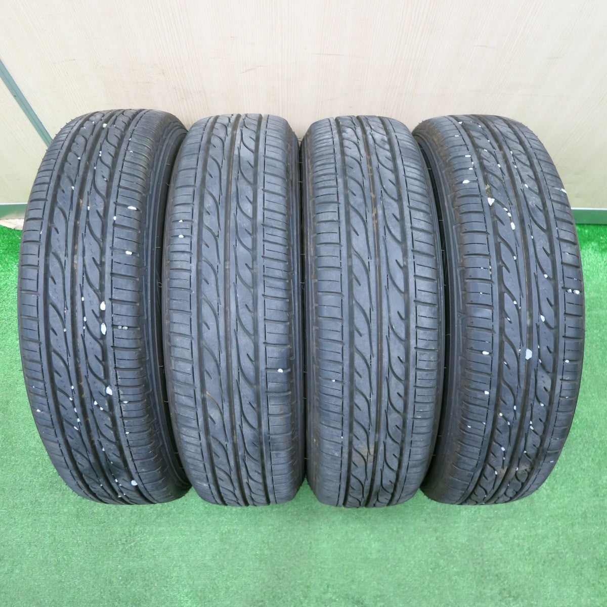 [送料無料] キレイ！23年★155/65R14 ダンロップ EC202 Exsteer エクスター 14インチ PCD100/4H★5010407NJノ