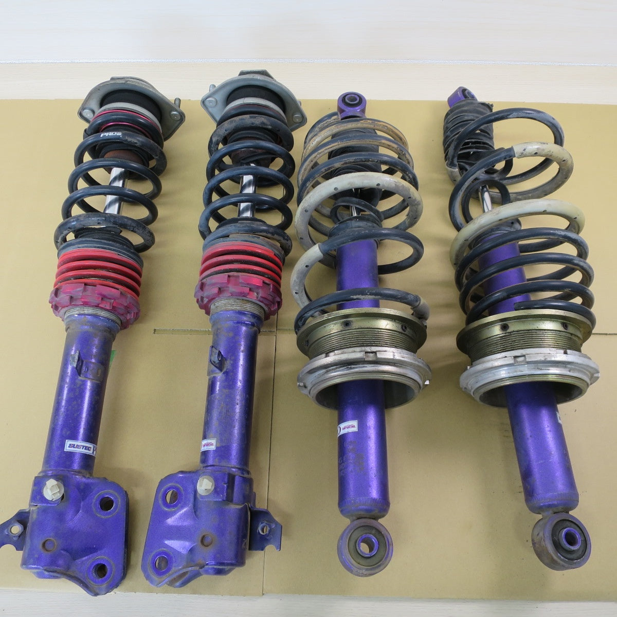 セット♪ダイハツ L150S ムーヴ タナベ SUSTEC PRO 210 車高調 CDRF3FLZ KYB サスティックプロ サスペンション ショック スプリング カー パーツ♪
