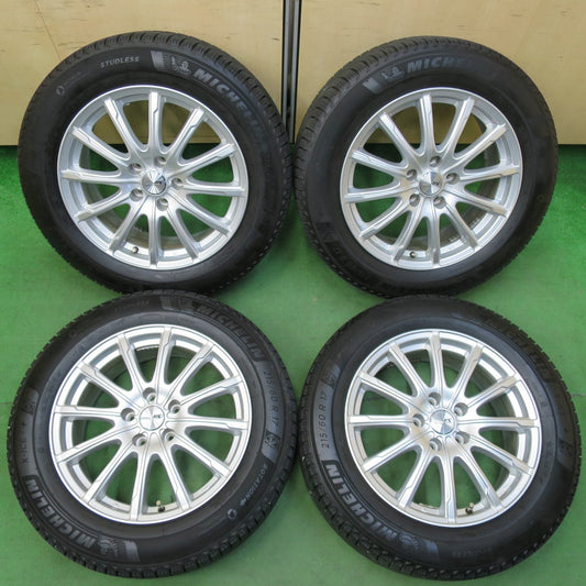 [送料無料] バリ溝！キレイ！9.5分以上★スタッドレス 215/60R17 ミシュラン X-ICE3+ ENCOUGAR エンクーガー 17インチ PCD114.3/5H★4113004イス