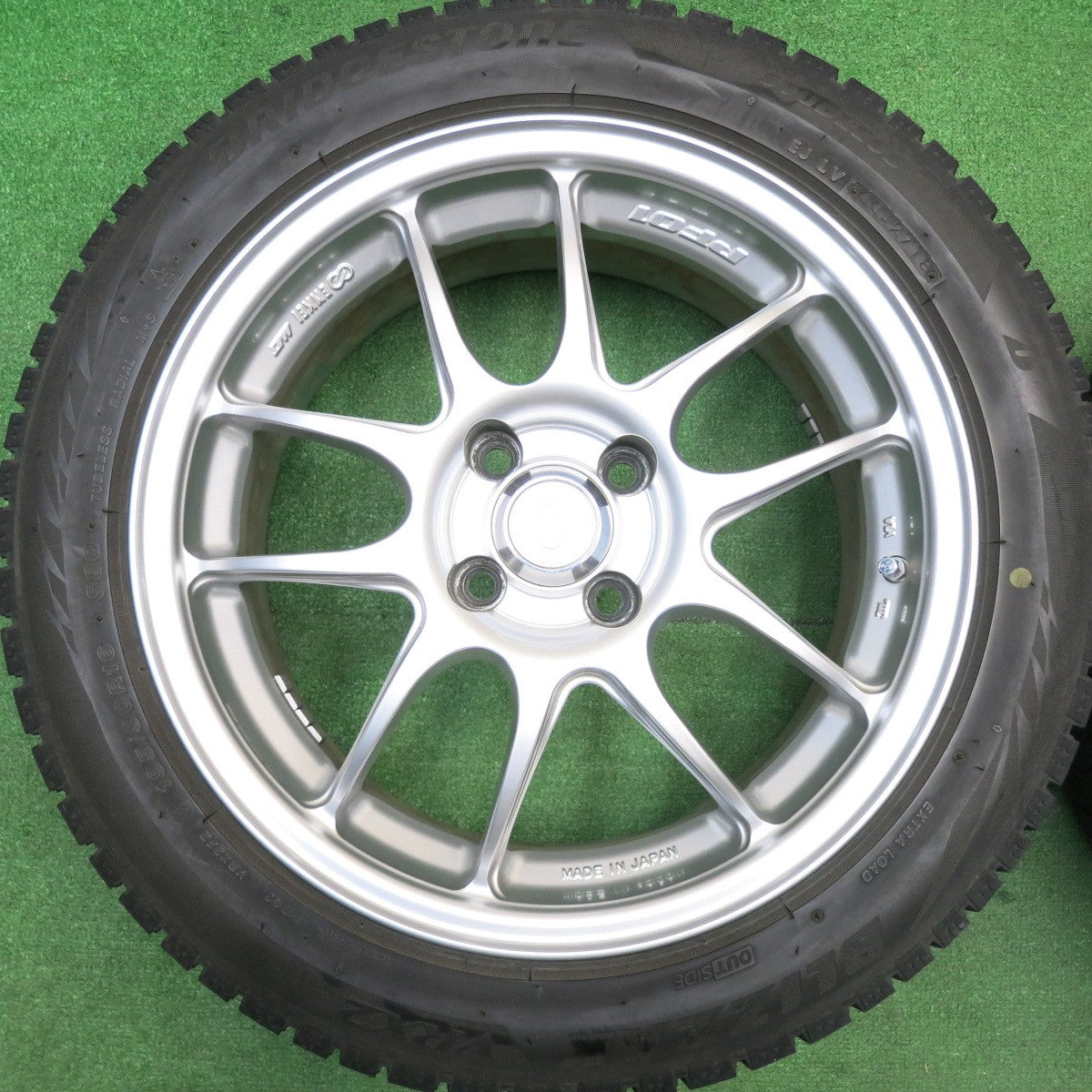 バリ溝！キレイ！9分★スタッドレス  ENKEI PF01 195/50R16 ブリヂストン ブリザック VRX2 エンケイ 16インチ PCD100/4H★5113009HAス