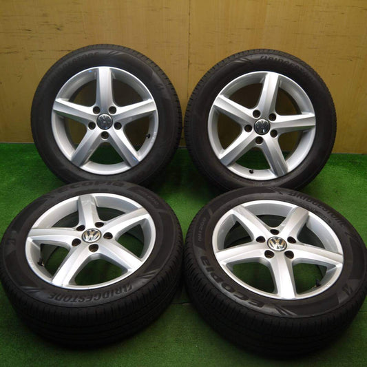 バリ溝！24年！9分★ワーゲン ゴルフ 純正 205/55R16 ブリヂストン エコピア NH200 16インチ PCD112/5H★5032810Hノ
