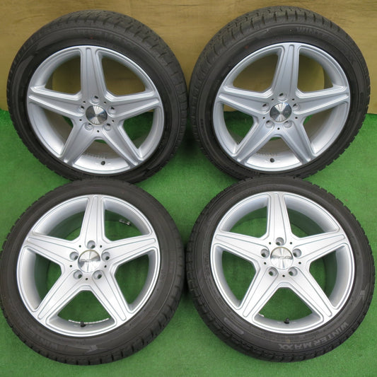 バリ溝！22年！キレイ！9.5分★ベンツ 等 AGA Burg 225/45R17 スタッドレス ダンロップ ウインターマックス WM02 17インチ ブルグ PCD112/5H★6030904NKス