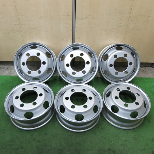 キレイ！6本★トラック TOPY スチール ホイール DM3N 17.5×6.00 127-9CS 17.5インチ トピー PCD222.25/6H★5101102ナホ
