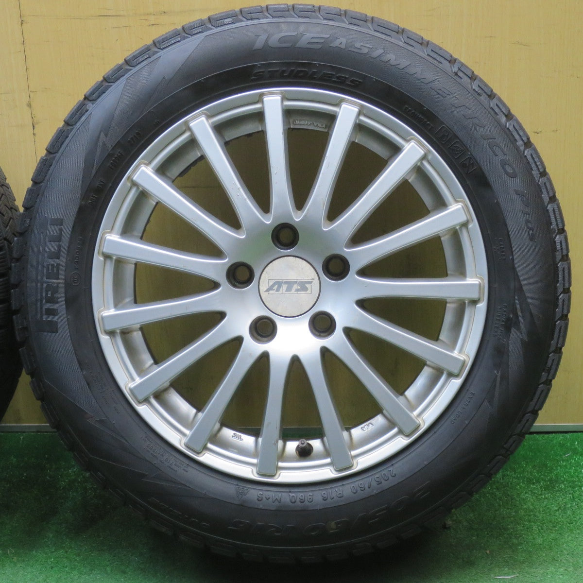 4本価格★ワーゲン 等 ATS Z type 205/60R16 スタッドレス ピレリ アイスアシンメトリコ プラス Zタイプ 16インチ PCD112/5H★6021009NJス