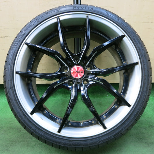 [送料無料] バリ溝！22年！9.5分！1本★RAYS gram LIGHTS 57FXX-PRO 245/35R20 ネオリン ネオスポーツ レイズ グラムライツ 20インチ PCD114.3/5H★5011102ナノ