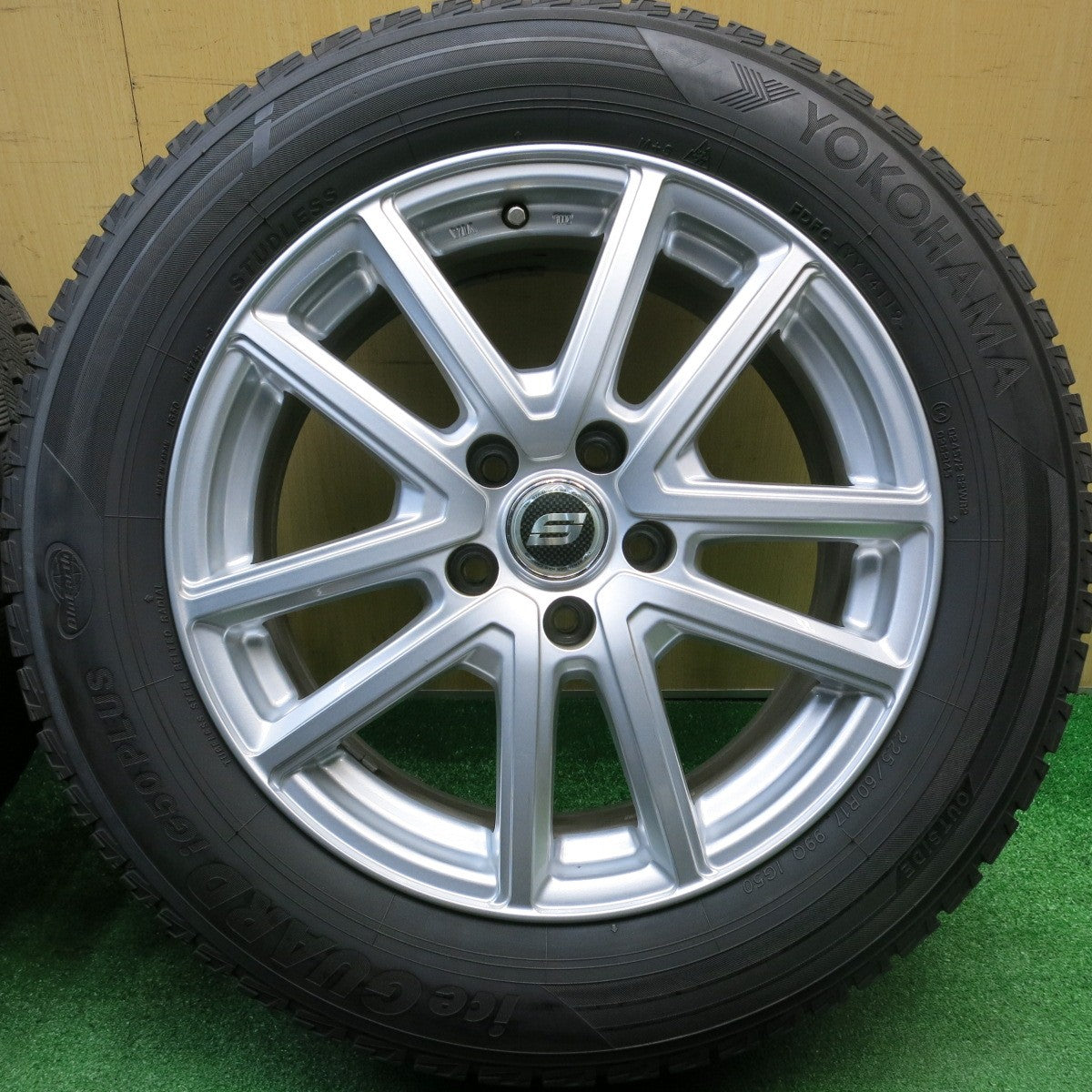バリ溝！9分★スタッドレス 225/60R17 ヨコハマ アイスガード iG50 プラス STRANGER ストレンジャー 17インチ PCD114.3/5H★5112904HAス