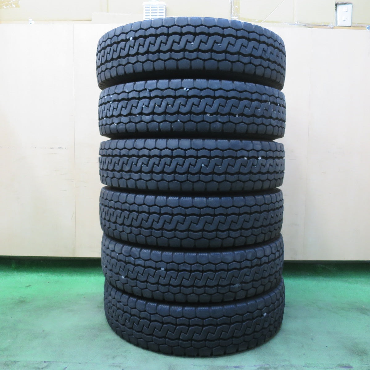 バリ溝！25年！9分！6本★トラック タイヤ 205/85R16 117/115N ブリヂストン エコピア M812 ミックス オールシーズン 16インチ★5101005イスタ