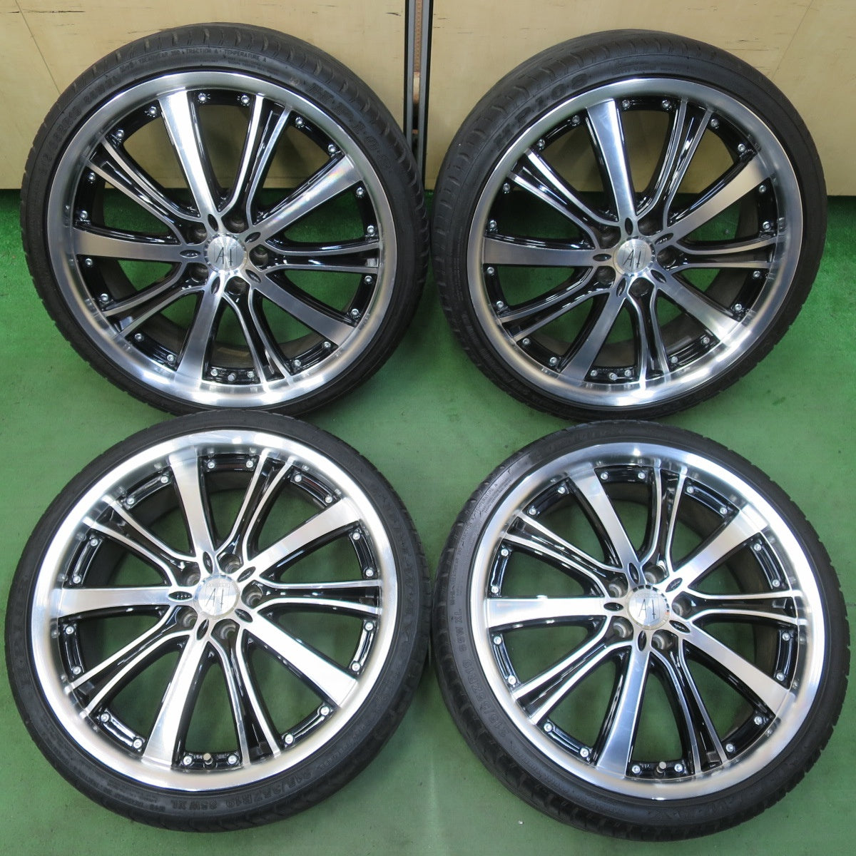 4本価格★プリウス 等 ANHELO CORAZON LOVEY 215/35R19 フルウェイ HP108 19インチ アネーロ コラソン ラーヴィ PCD100/5H★5050404IMノ