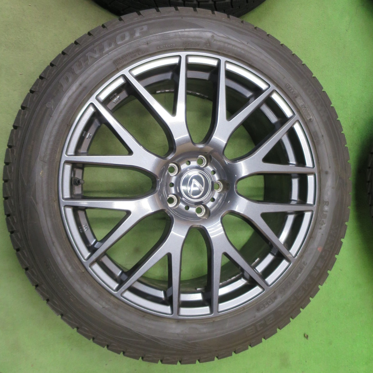 センサー付き！バリ溝！24年！キレイ！9.5分◎レクサス NX 等 235/55R20 スタッドレス ダンロップ ウインターマックス SJ8 weds ウェッズ 20インチ PCD114.3/5H◎6091103NGス