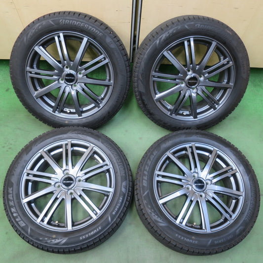 バリ溝！24年！キレイ！ほぼ10分★スタッドレス 185/55R16 ブリヂストン ブリザック VRX3 BALMINUM BR10 バルミナ 16インチ PCD100/4H★6031605イス