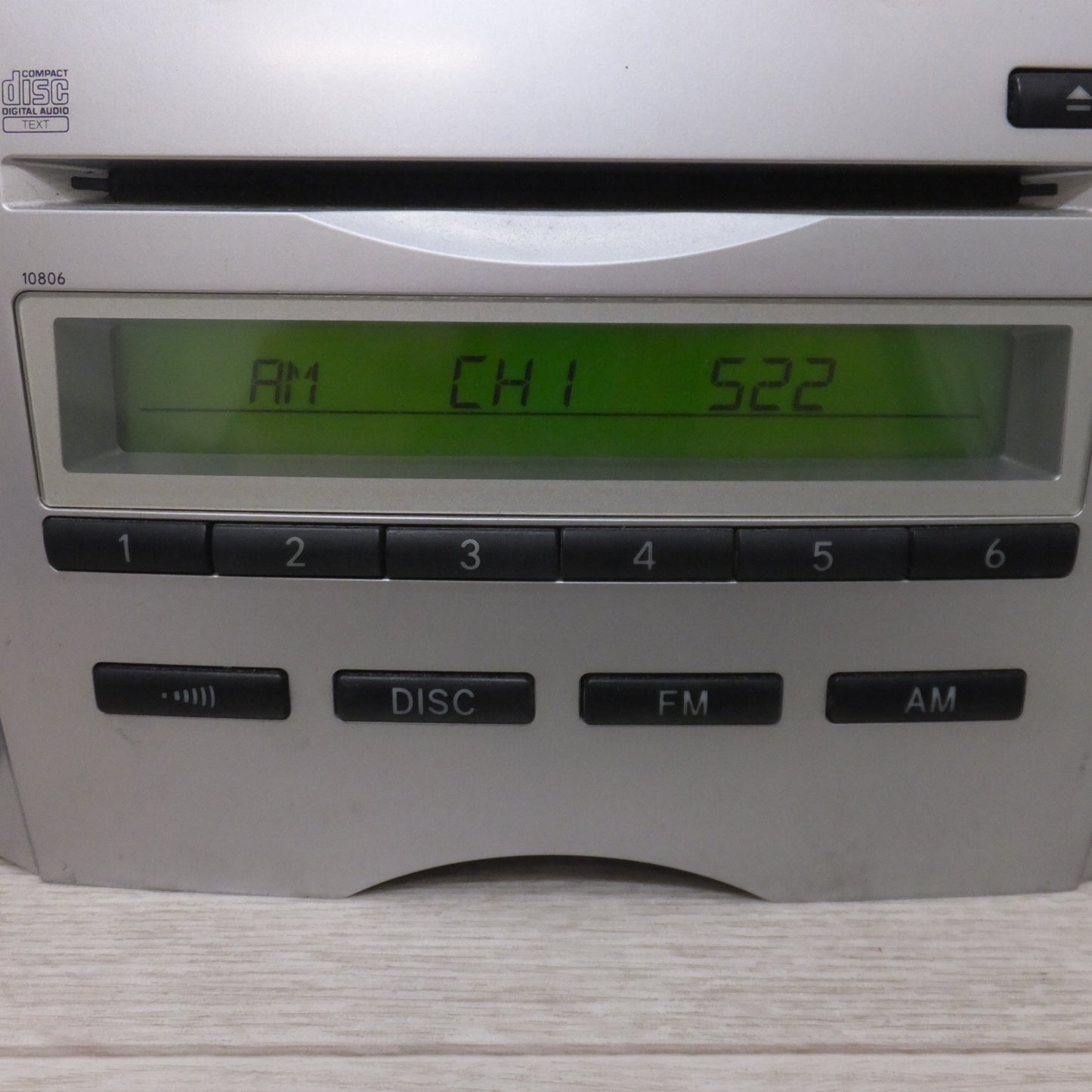 [送料無料] ★富士通テン製 トヨタ 純正 ヴィッツ 90系 カーオーディオ CDプレーヤー 86120-52460(34)★