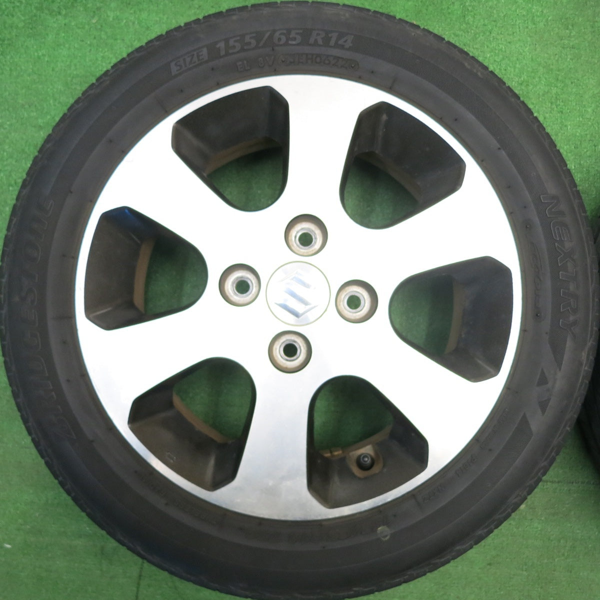 4本価格！22年★スズキ MH22S ワゴンR 純正 155/65R14 ブリヂストン ネクストリー エコピア 14インチ PCD100/4H★6022606HAノ