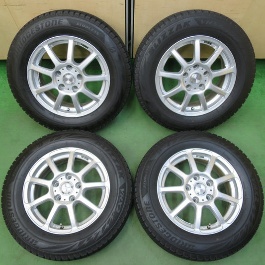 バリ溝！21年！キレイ！9分★スタッドレス 195/65R15 ブリヂストン ブリザック VRX2 GAVIL EUROPEAN 15インチ PCD114.3/5H★5050206イス