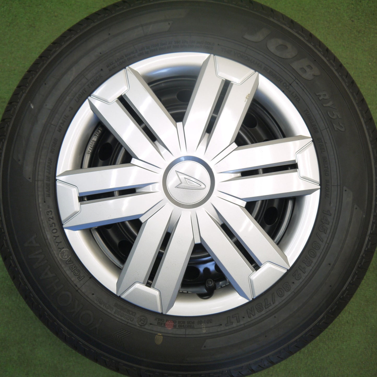 新車外し！23年★ダイハツ アトレー 純正 スチール 145/80R12 80/78N ヨコハマ JOB RY52 12インチ PCD100/4H★6051812Hノ
