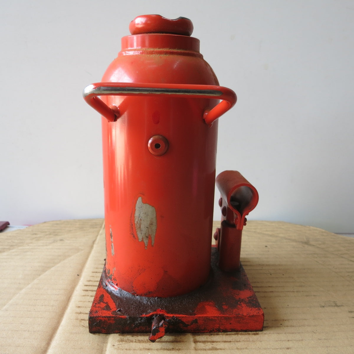 [送料無料] ◆マサダ 油圧 ジャッキ HP-15N 工具 15TON 15ton 15トン 15000kg 油圧式 オイル だるま ダルマ 車載 自動車 点検 整備 現状品⑨◆