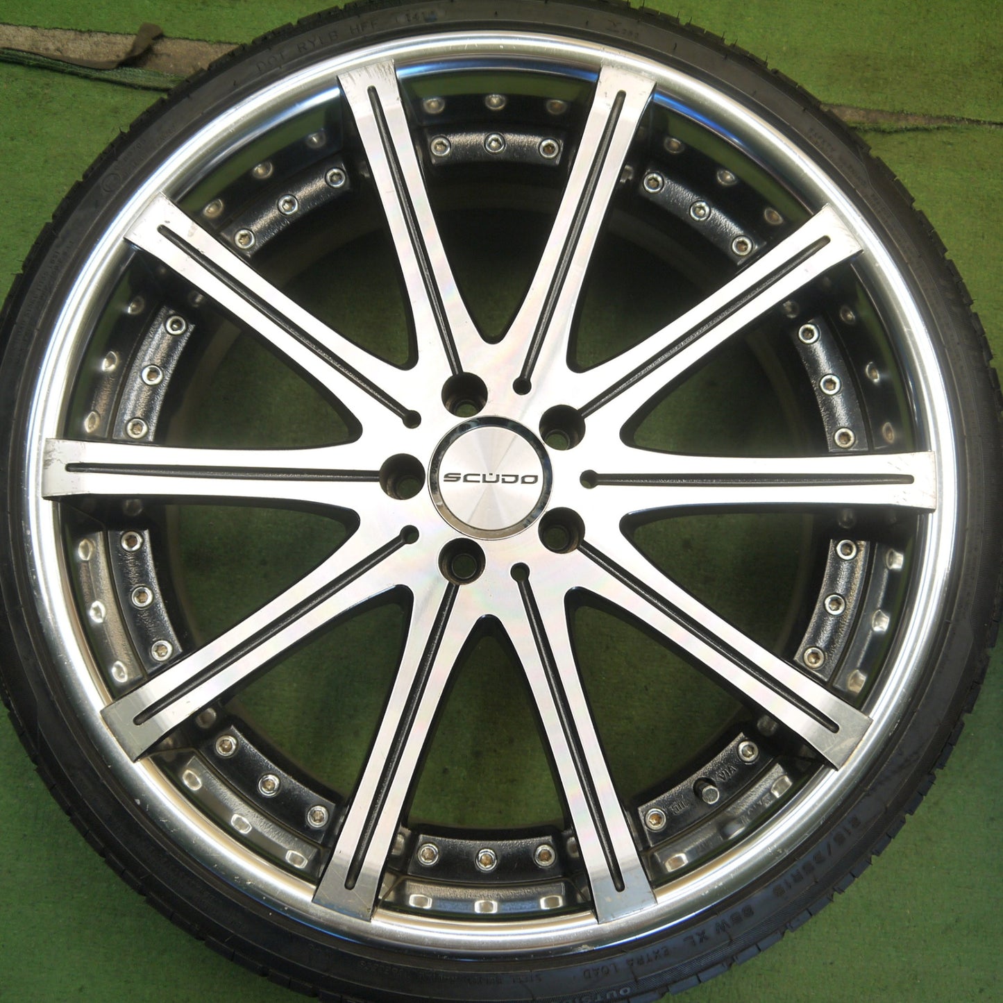4本価格◎プリウス 等 GIALLA SCUDO X-ARMS 215/35R19 ハイフライ HF805 ジアラ 19インチ PCD100/5H◎6062906Hノ