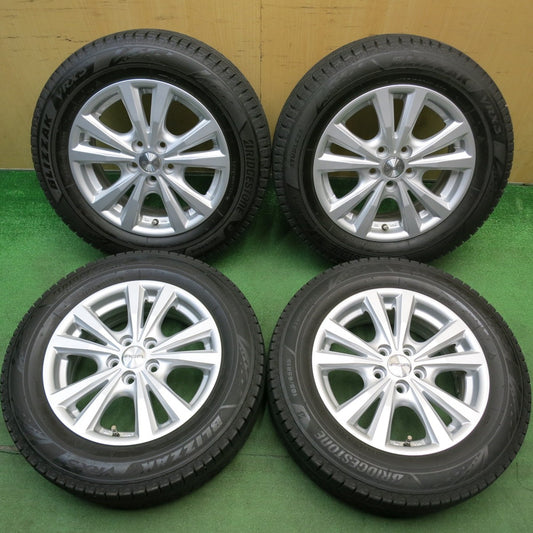バリ溝！22年！キレイ！9.5分★ワーゲン ポロ 等 AGA Dorf 185/65R15 スタッドレス ブリヂストン ブリザック VRX3 ドルフ 15インチ PCD100/5H★6042610HAス
