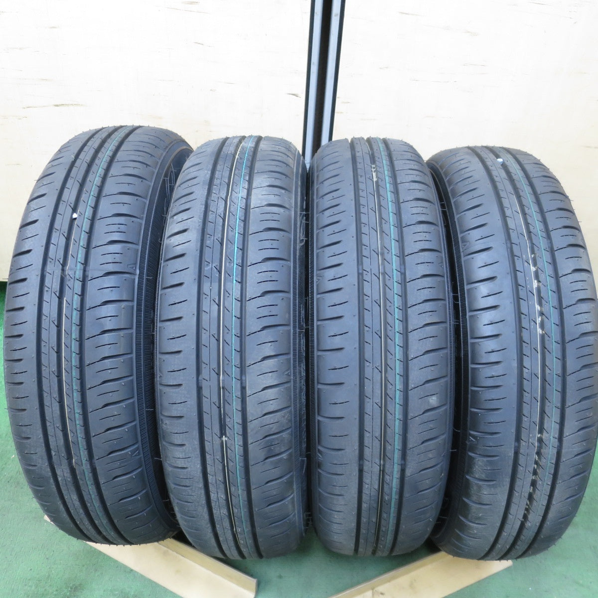 新車外し！25年★ダイハツ ミライース 純正 スチール 155/65R14 ダンロップ エナセーブ EC300+ 14インチ PCD100/4H★5042903AKノ