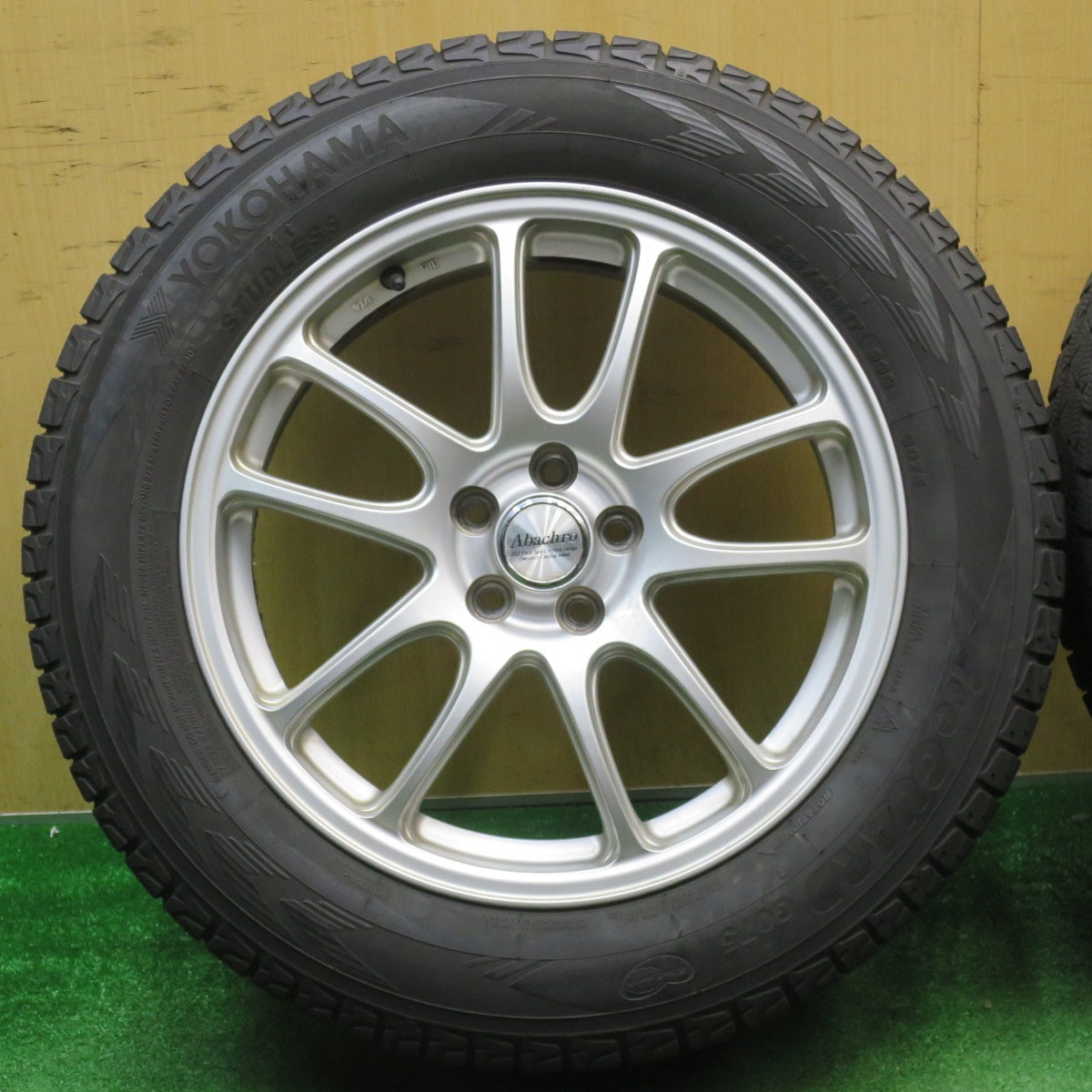 バリ溝！9分★フォレスター 等 225/60R17 スタッドレス ヨコハマ アイスガード G075 Abachro アバクロ マナレイ 17インチ PCD100/5H★5121704NJス