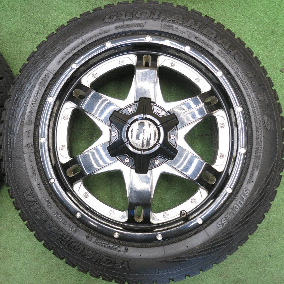 バリ溝！9分★スタッドレス 215/60R17 ヨコハマ ジオランダー i/T-S Lehrmeister MASTRO レアマイスター マストロ PCD 114.3 127/5H マルチ★6052804HAス