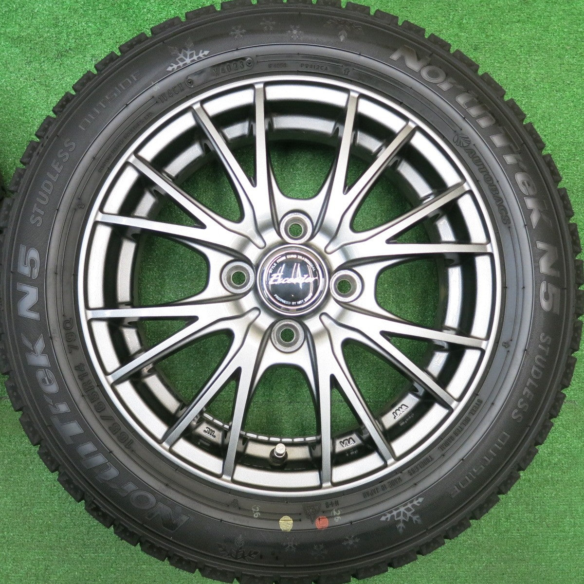 ほぼ未使用！23年！キレイ★スタッドレス 165/65R14 オートバックス ノーストレック N5 Exceeder エクシーダー 14インチ ソリオ ハスラー 等 PCD100/4H★5110614HAス