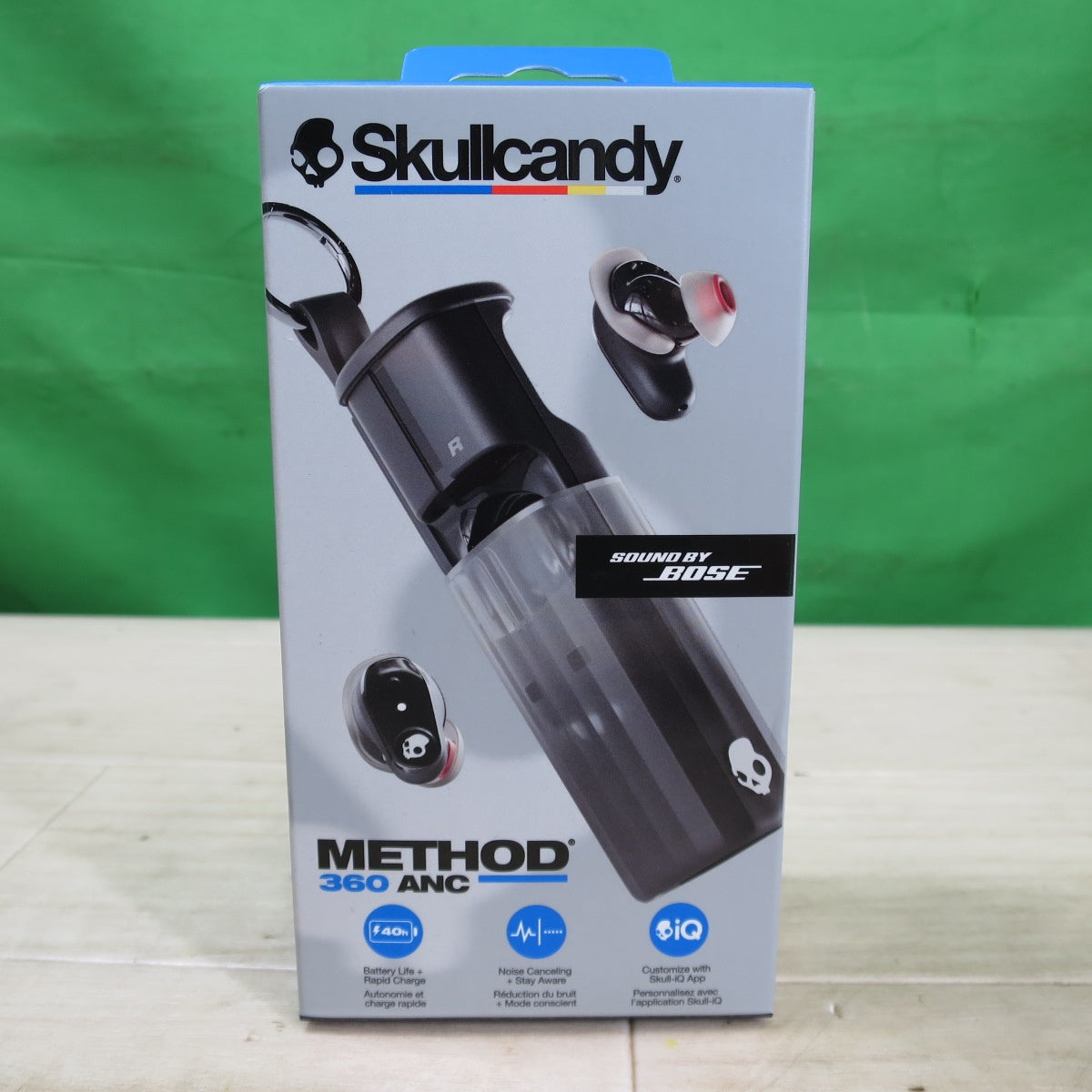 未使用☆Skullcandy ワイヤレス イヤホン Method 360 ANC Sound by Bose ボーズ スカルキャンディ イヤフォン IPX4 防水☆