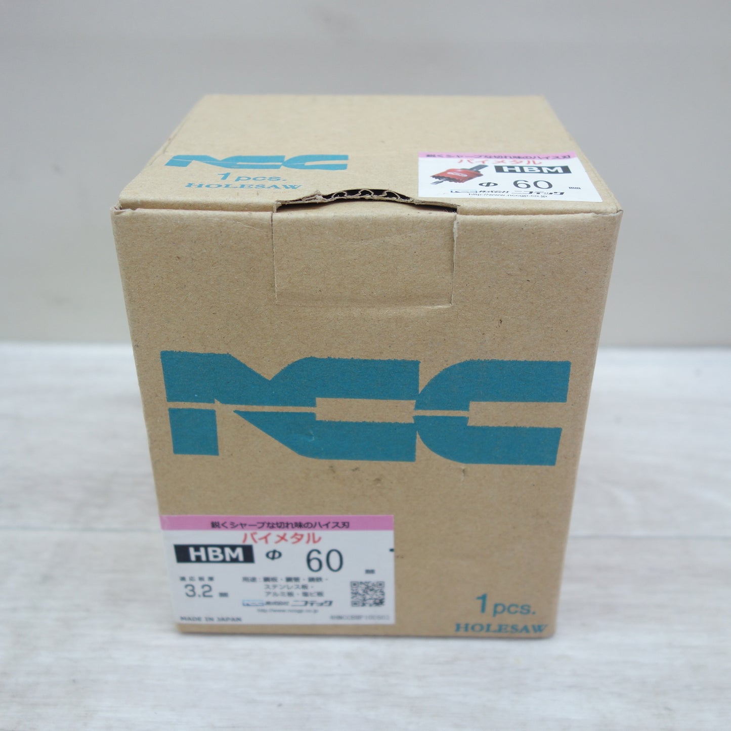 [送料無料] 2点セット☆NCC ニコテック バイメタル ホールソー H-BM Φ81mm HBM Φ60mm 3.2mm 鋼板 ステンレス板 アルミ板 塩ビ板等 ホルソー☆