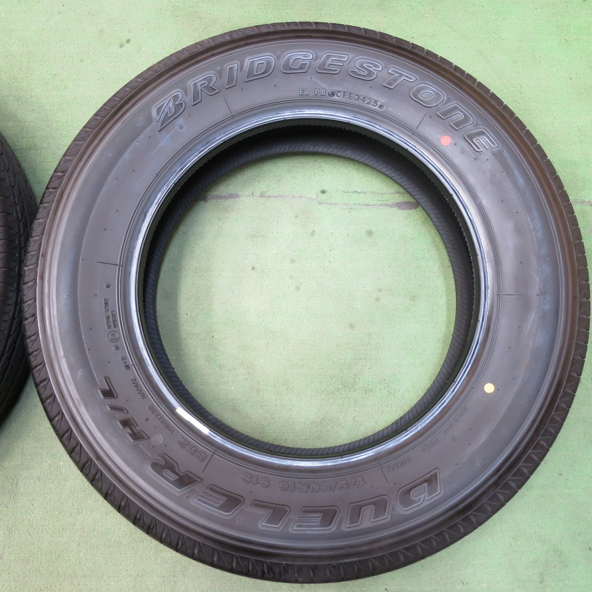 バリ溝！25年！9.5分以上★ジムニー 等 175/80R16 ブリヂストン デューラー H/L 852 DUELER 16インチ タイヤ★5120204イノタ