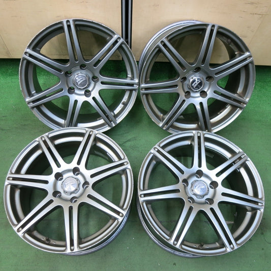 4本価格★BEO ホイール 17インチ ベオ 社外 アルミ 17×8JJ PCD114.3/5H★5021008SYホ