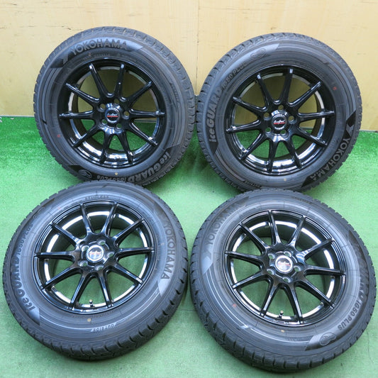 バリ溝！9分★プリウス 等 195/65R15 スタッドレス ヨコハマ アイスガード iG50 プラス EuroSpeed MANARAY SPORT ユーロスピード 15インチ PCD100/5H★6032807HAス