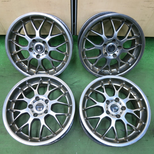 [送料無料] 4本価格★ROZZA MOTOR SPORTS PIAA ホイール 17インチ ピア 17×7JJ PCD114.3/5H★5021005SYホ