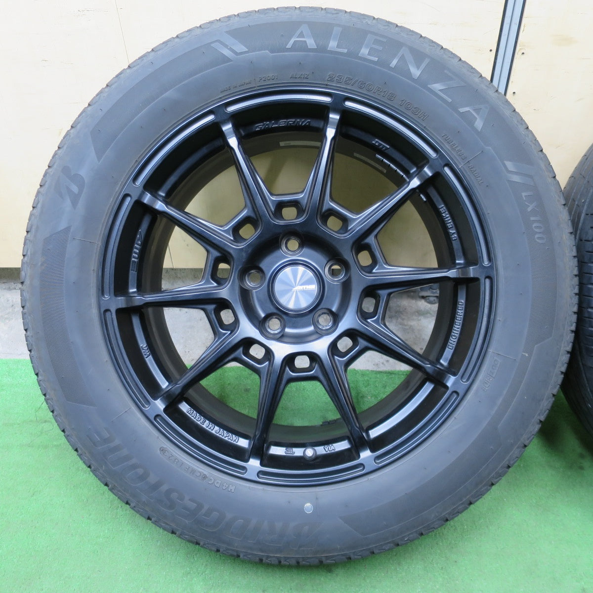バリ溝！23年！キレイ！9分★AME GALERNA REFINO 235/60R18 ブリヂストン アレンザ LX100 ガレルナ レフィーノ 18インチ PCD114.3/5H★6041002ナノ