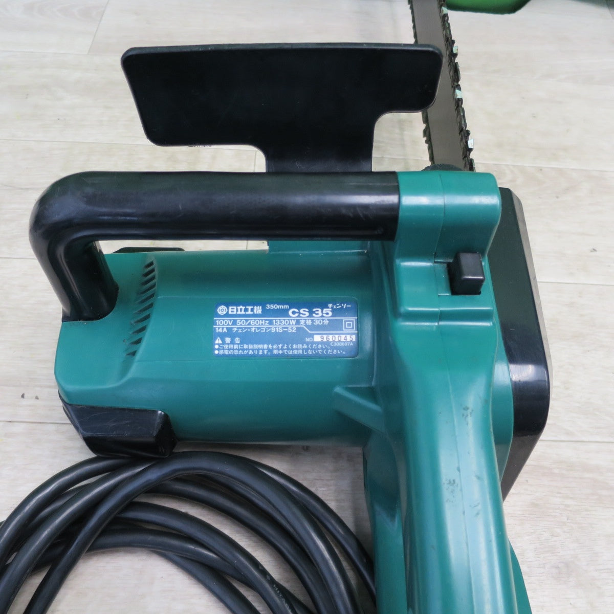 [送料無料] ☆日立 350mm チェンソー CS35 チェーンソー 電動 工具 切断機 100V 現状品☆