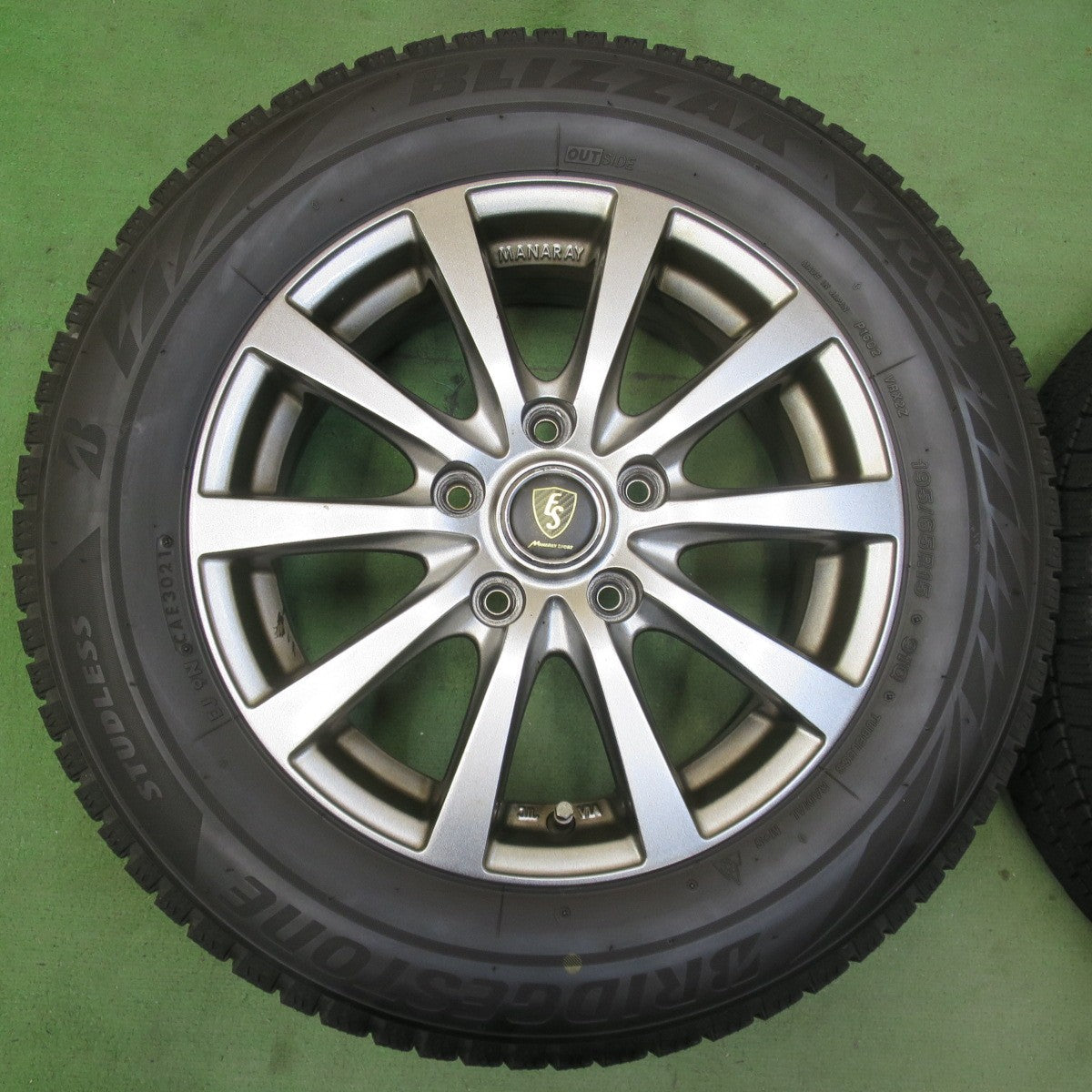 4本価格！21年★スタッドレス 195/65R15 ブリヂストン ブリザック VRX2 MANARAY SPORT マナレイスポーツ 15インチ PCD114.3/5H★5102302イス