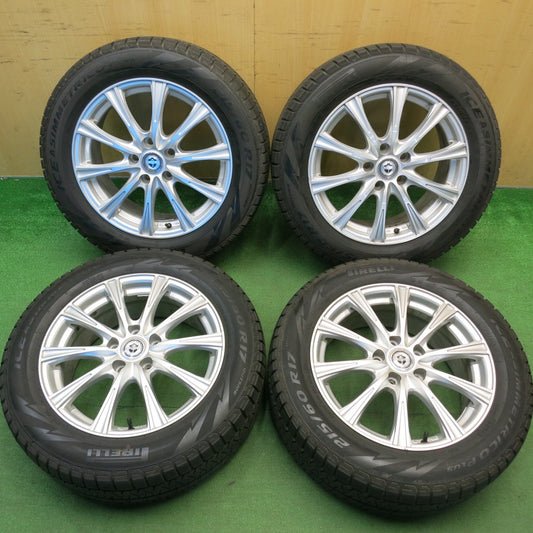 バリ溝！9.5分以上★スタッドレス 215/60R17 ピレリ アイスアシンメトリコ プラス JOKER ジョーカー 17インチ PCD114.3/5H★6040504HAス