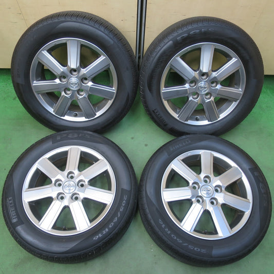 バリ溝！9.5分★トヨタ 70系 ノア ヴォクシー 純正 205/60R16 ピレリ P8FS 16インチ PCD114.3/5H★6010913イノ