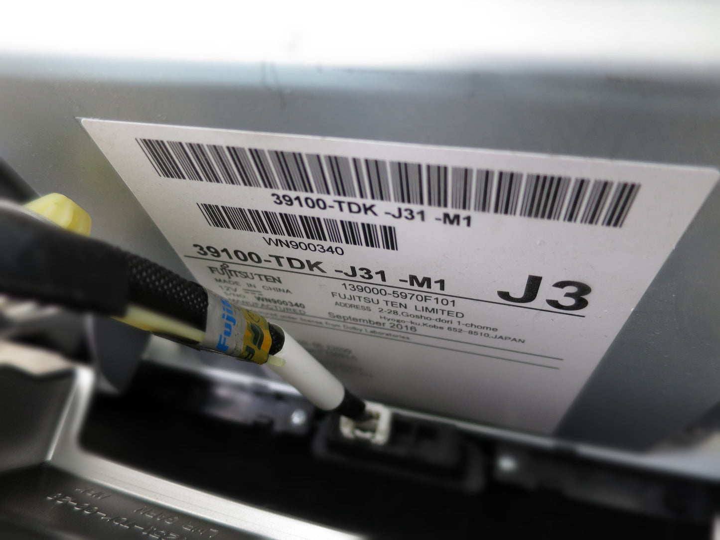 ♪ホンダ GB7 フリード+ 純正 7インチ インターナビ 39100-TDK-J31-M1 FUJITSU TEN カーナビ 現状品♪ [送料無料]