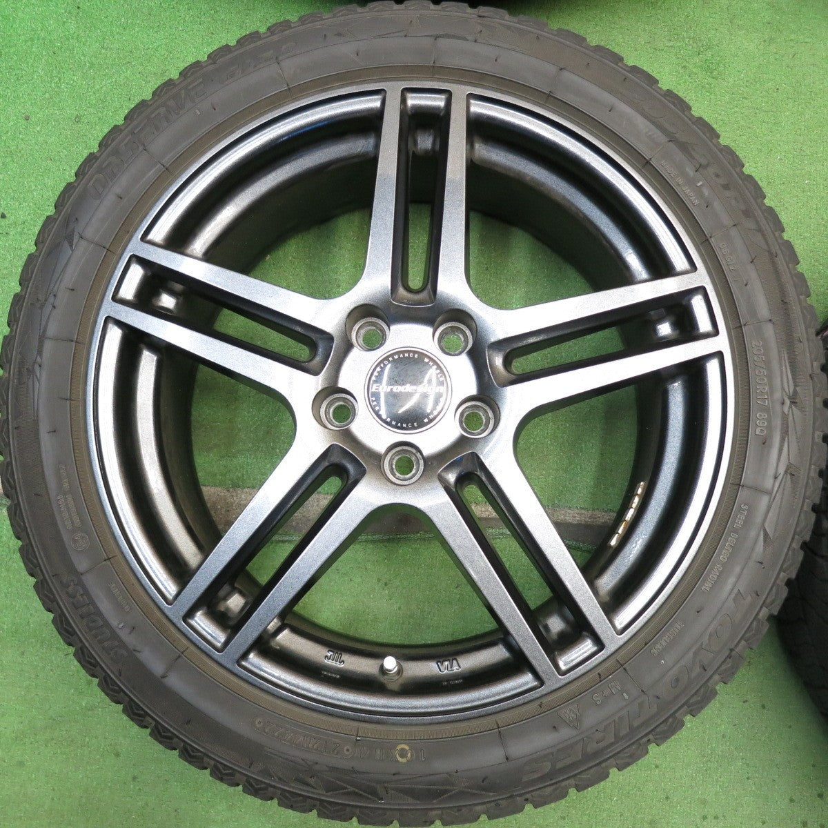 キレイ！22年◎ボルボ 等 Eurodesign 205/50R17 スタッドレス トーヨー オブザーブ GIZ2 ユーロデザイン 17インチ PCD108/5H◎6082503HAス