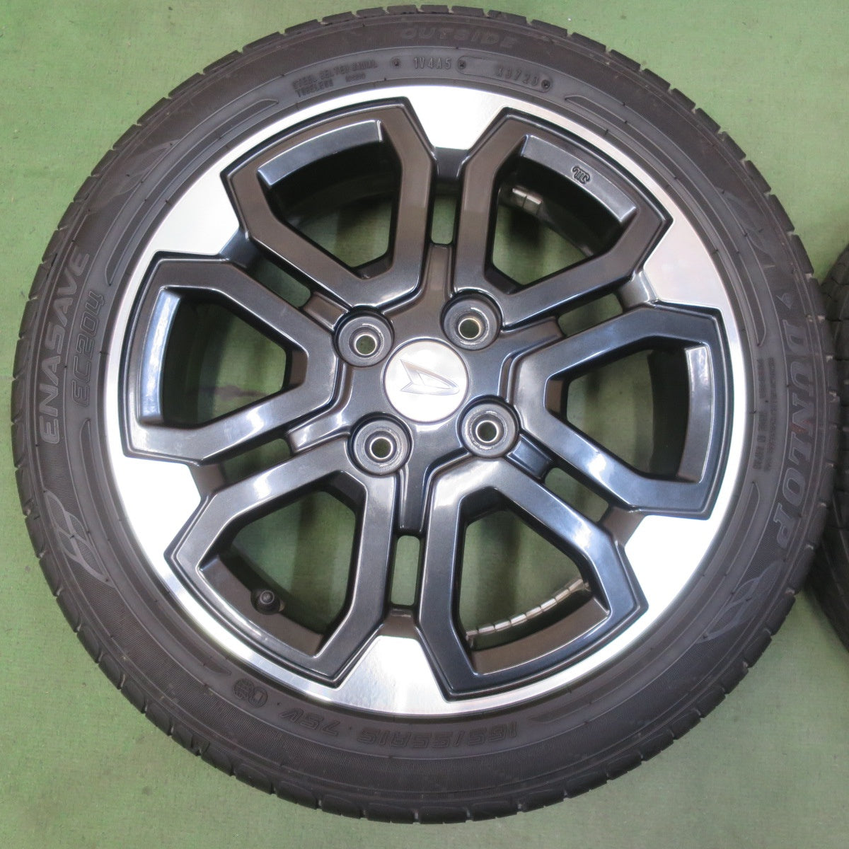 キレイ！24年◎ダイハツ LA700S ウェイク 純正 165/55R15 ダンロップ エナセーブ EC204 15インチ PCD100/4H◎6091109イノ