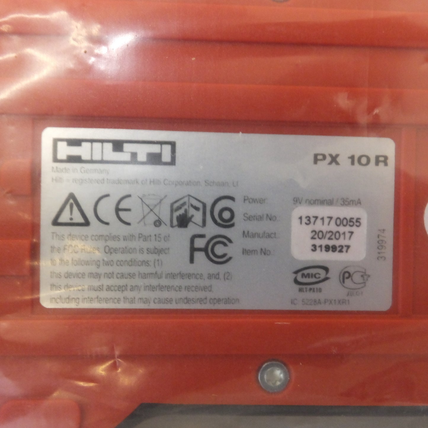 [送料無料] 未使用★ヒルティ HILTI トランスポインター PX10　レシーバー PX10R　トランスミッター PX10T　セット　2018年点検済み★