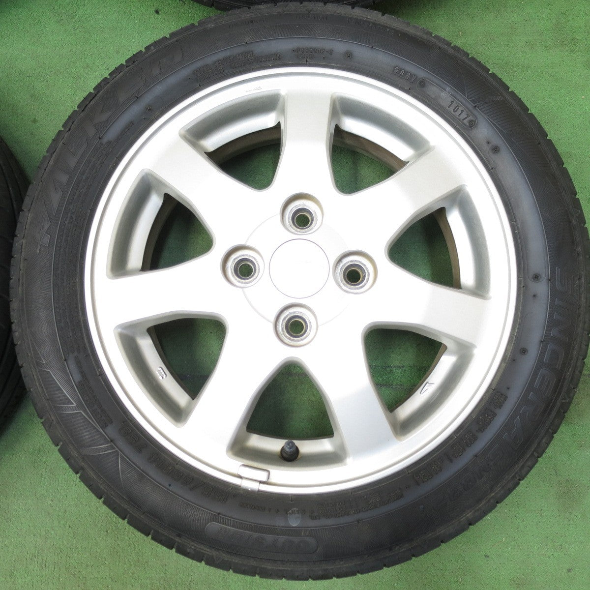 バリ溝！9分★ダイハツ ムーヴ 純正 155/65R14 ファルケン シンセラ SN832i 14インチ PCD100/4H★5042502AKノ