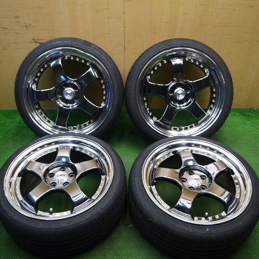 バリ溝！22年！9.5分★プリウス 等 TANABE SSR SP1 215/40R18 ジーテックス HP2000 vfm タナベ 18インチ PCD100/5H★5042302Hノ