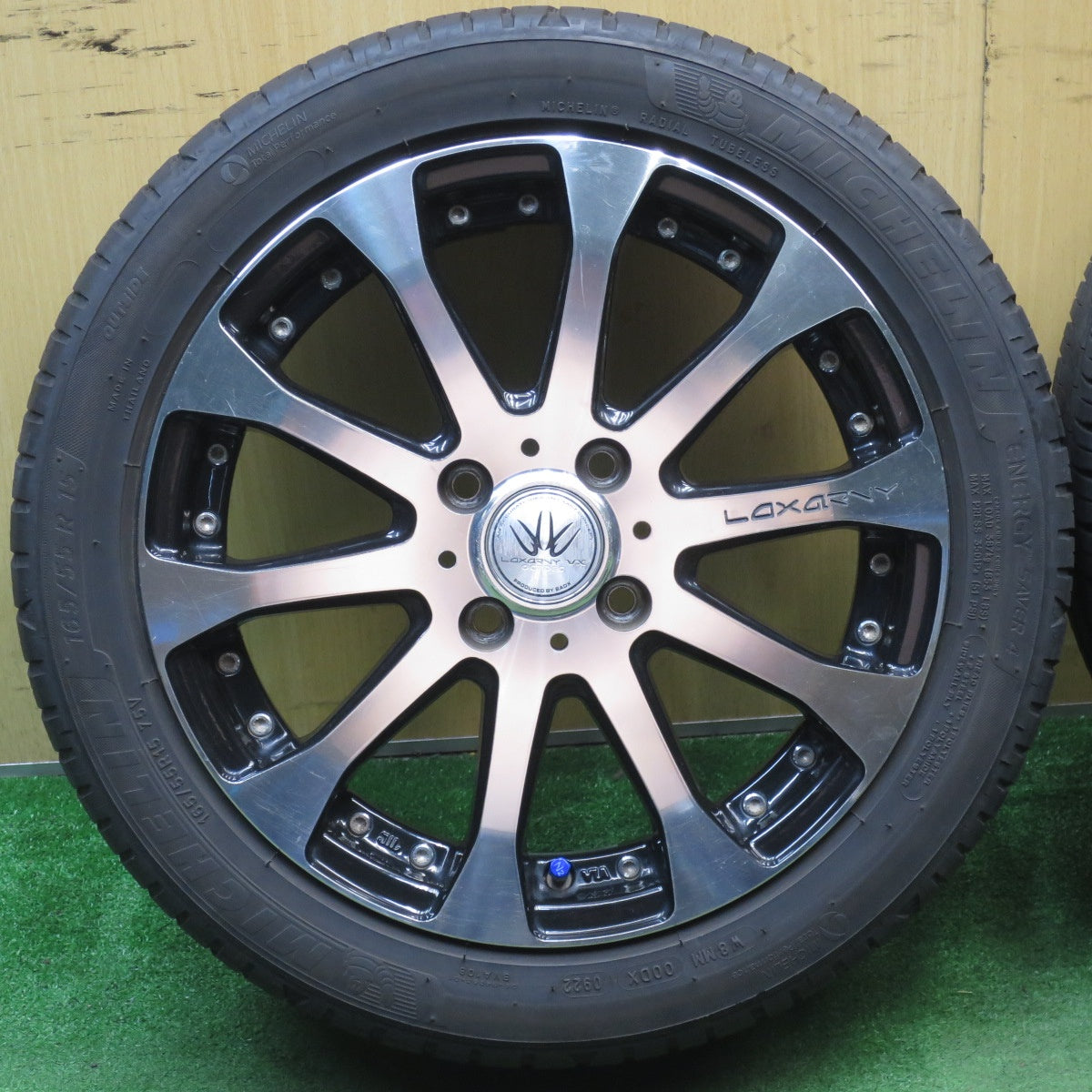 バリ溝！22年！8.5分★LOXARNY OCTDEC 165/55R15 ミシュラン エナジーセイバー4 ロクサーニ オクトデック 15インチ 軽サイズ PCD100/4H★5081301NJノ