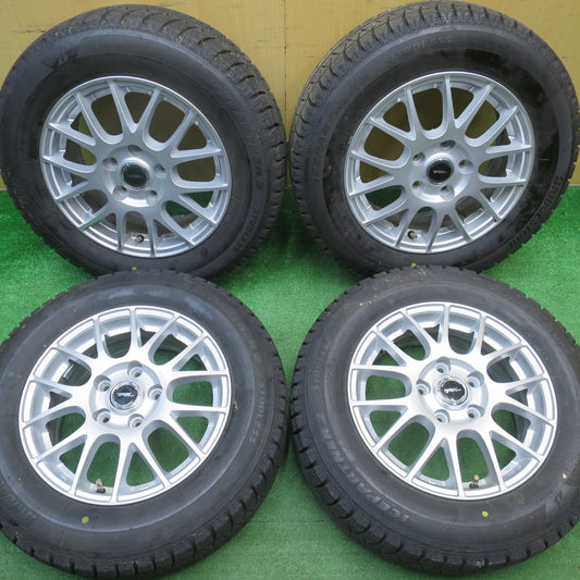 バリ溝！23年！キレイ！ほぼ10分★スタッドレス 195/65R15 ブリヂストン アイスパートナー2 TOPRUN トップラン 15インチ PCD114.3/5H★5112406NJス