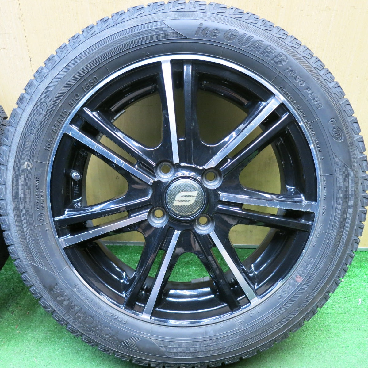 4本価格◎スタッドレス 165/65R15 ヨコハマ アイスガード iG50 プラス STRANGER ストレンジャー 15インチ 軽サイズ タフト ハスラー 等 PCD100/4H◎6101007HAス