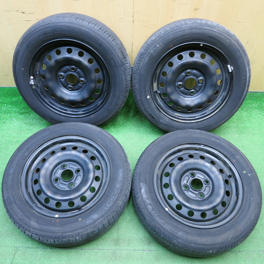 4本価格！24年★165/65R14 ヨコハマ BluEarth-ES ES32 スチール ホイール ブルーアース 14インチ PCD100/4H★6022614HAノ