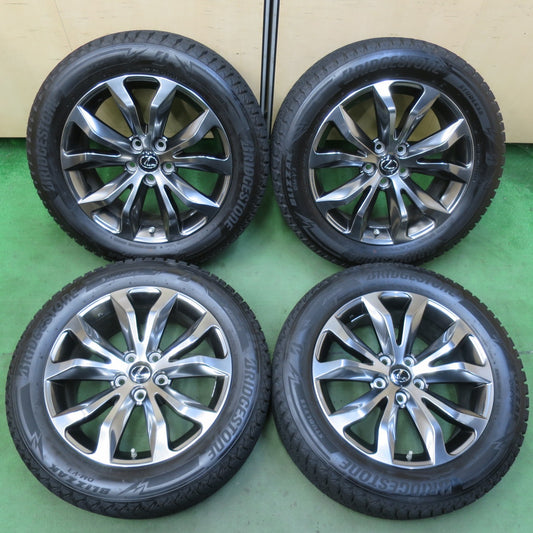 センサー付！バリ溝！23年！キレイ！9分★レクサス NX Fスポーツ 純正 235/55R18 スタッドレス ブリヂストン ブリザック DM-V3 18インチ PCD114.3/5H★5092609イス
