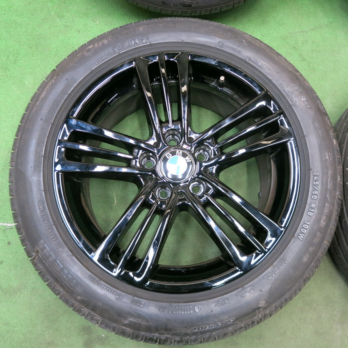 バリ溝！キレイ！9.5分★BMW X3 F25 純正 245/50R18 ピレリ Cinturato P7 ランフラット 18インチ PCD120/5H★6012603ナノ