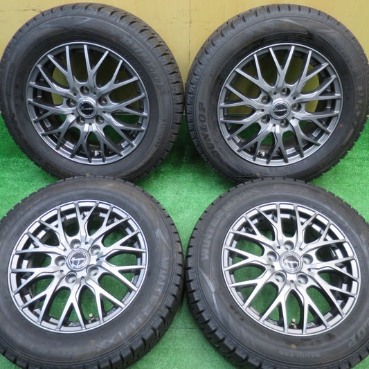 ほぼ未使用！23年！キレイ★スタッドレス 195/65R15 ダンロップ ウインターマックス WM02 Exceeder エクシーダー 15インチ PCD114.3/5H★5102803NJス
