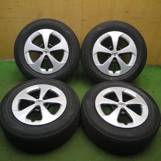 *送料無料* バリ溝！23年！9.5分★トヨタ 30系 プリウス 純正 195/65R15 ダンロップ EC202 15インチ PCD100/5H★4053101Hノ